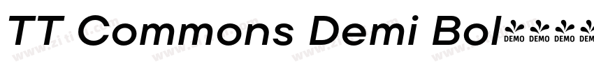 TT Commons Demi Bol字体转换